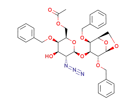 3-O-(6-O-acetyl-2-azido-4-O-benzyl-2-desoxy-β-D-galactopyranosyl)-1,6-anhydro-2,4-di-O-benzyl-β-D-galactopyranose