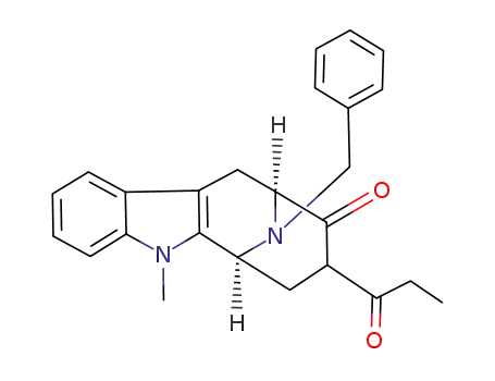 5-methyl-8-propionyl-9-oxo-12-benzyl-6,7,8,9,10,11-hexahydro-6,10-imino-5H-cyclooct<b>indole