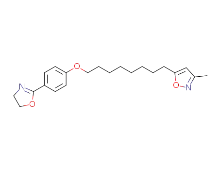 Isoxazole, 5-(8-(4-(4,5-dihydro-2-oxazolyl)phenoxy)octyl)-3-methyl-