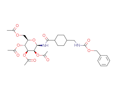 2,3,4,6-tetra-O-acetyl-N-<4-trans-N-(benzyloxycarbonylamino)methylcyclohexylcarbonyl>-β-D-mannopyranosylamine