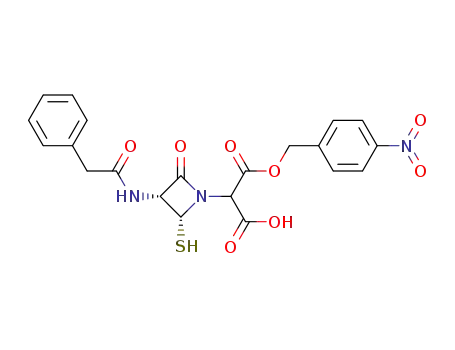 2-((2R,3R)-2-Mercapto-4-oxo-3-phenylacetylamino-azetidin-1-yl)-malonic acid mono-(4-nitro-benzyl) ester