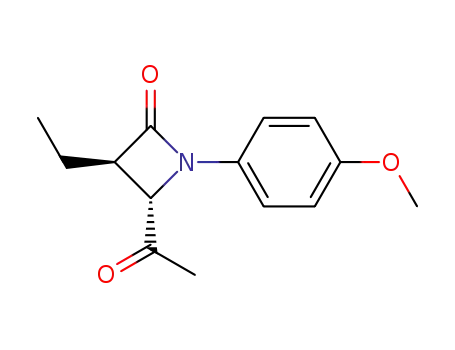 (3R,4S)-4-acetyl-3-ethyl-1-p-methoxyphenyl-2-azetidinone