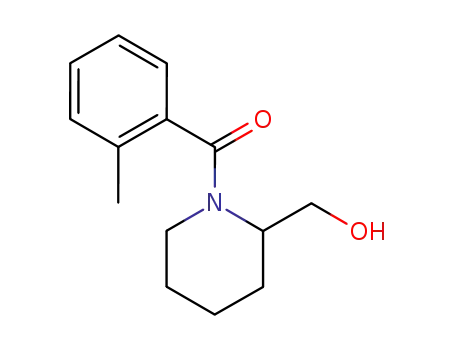 Molecular Structure of 115512-60-2 (2-(hydroxymethyl)-N-(2-methylbenzoyl)piperidine)