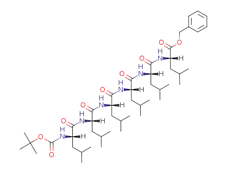 L-Leucine,
N-[N-[N-[N-[N-[N-[(1,1-dimethylethoxy)carbonyl]-L-leucyl]-L-leucyl]-L-leuc
yl]-L-leucyl]-L-leucyl]-, phenylmethyl ester