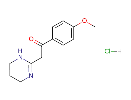 Ethanone, 1-(4-methoxyphenyl)-2-(1,4,5,6-tetrahydro-2-pyrimidinyl)-,
monohydrochloride