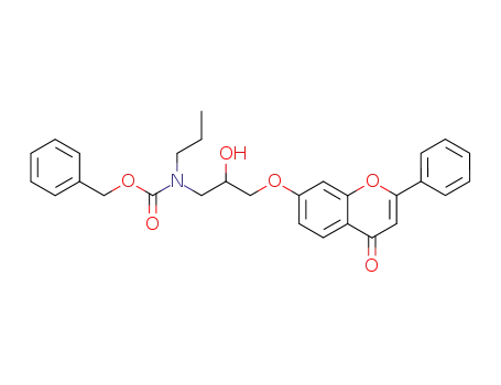 7-<2-hydroxy-3-<N-propyl-N-<(benzyloxy)carbonyl>amino>propoxy>flavone