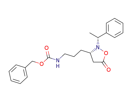 (3S)-(4-Benzyloxycarbonylaminobutyl)-N-<(R)-(-)-α-methylbenzyl>isoxazolidin-5-one
