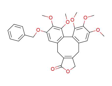 (R-Biar)-11-benzyloxy-4,13-dihydro-6,7,8,9,10-pentamethoxydibenzo<4,5:6,7>cycloocta<1,2-c>furan-1(3H)-one