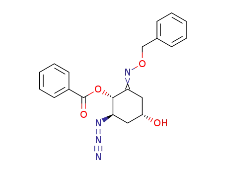 (2S,3R,5R)-3-Azido-2-benzoyloxy-5-hydroxycyclohexanone O-benzyl oxime