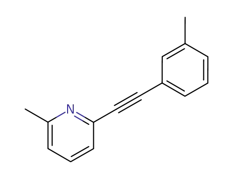 Molecular Structure of 74844-06-7 ((3-methylphenyl)(6-methyl-2-pyridyl)acetylene)