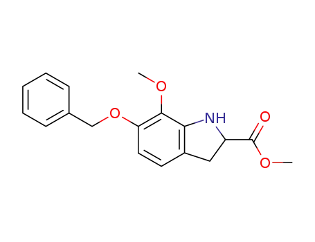Methyl-6-(benzyloxy)-2,3-dihydro-7-methoxyindol-2-carboxylat