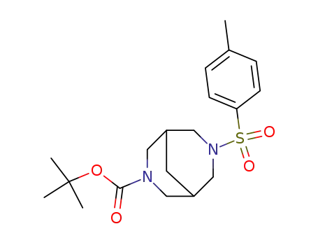 Molecular Structure of 454695-26-2 (3,7-Diazabicyclo[3.3.1]nonane-3-carboxylic acid,
7-[(4-methylphenyl)sulfonyl]-, 1,1-dimethylethyl ester)