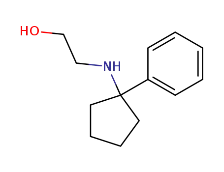 Molecular Structure of 179096-81-2 (2-(1-Phenyl-cyclopentylamino)-ethanol)