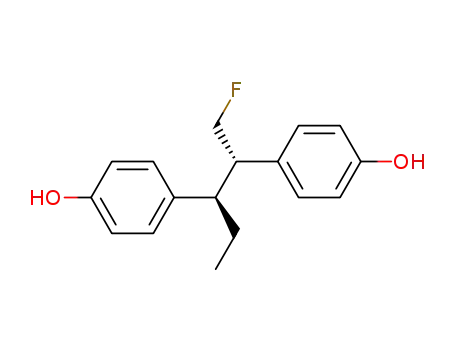 Molecular Structure of 83303-93-9 (1-fluoronorhexestrol)