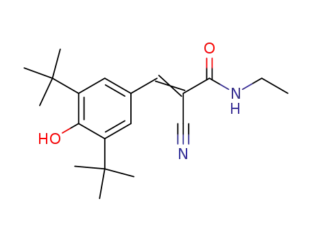 (Z)-2-Cyano-3-(3,5-di-tert-butyl-4-hydroxy-phenyl)-N-ethyl-acrylamide