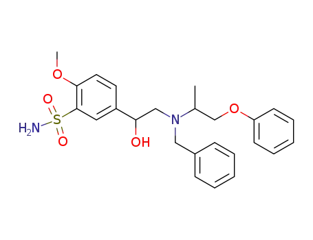 5-{2-[Benzyl-(1-methyl-2-phenoxy-ethyl)-amino]-1-hydroxy-ethyl}-2-methoxy-benzenesulfonamide