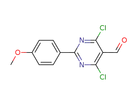 4,6-dichloro-2-(p-methoxyphenyl)pyrimidine-5-carbaldehyde