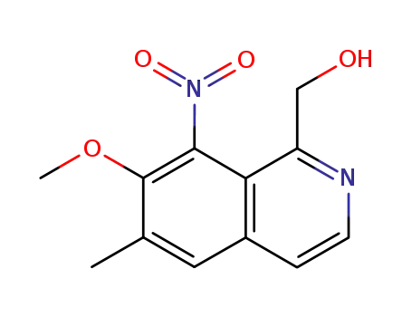 1-Isoquinolinemethanol, 7-methoxy-6-methyl-8-nitro-