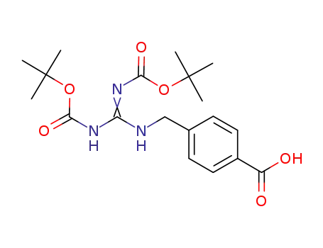 Molecular Structure of 246224-53-3 (N,N'-bis-tert-butoxycarbonyl-4-guanidinomethyl-benzoic acid)