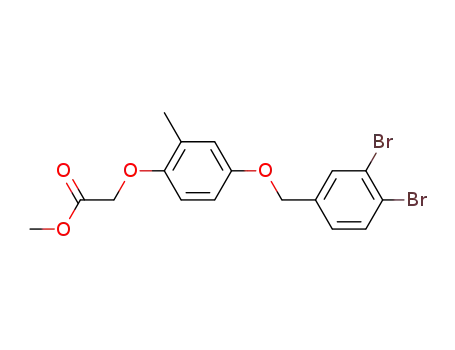 [4-(3,4-dibromobenzyloxy)-2-methylphenoxy]acetic acid methyl ester