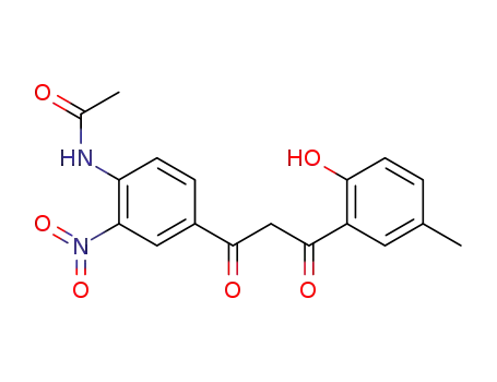 N-{4-[3-(2-Hydroxy-5-methyl-phenyl)-3-oxo-propionyl]-2-nitro-phenyl}-acetamide