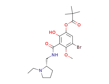 (S)-5-Bromo-N-<(1-ethyl-2-pyrrolidinyl)methyl>-6-methoxy-3-pivaloylsalicylamide