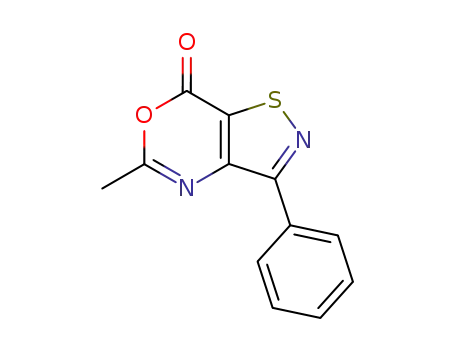 7H-Isothiazolo[4,5-d][1,3]oxazin-7-one, 5-methyl-3-phenyl-