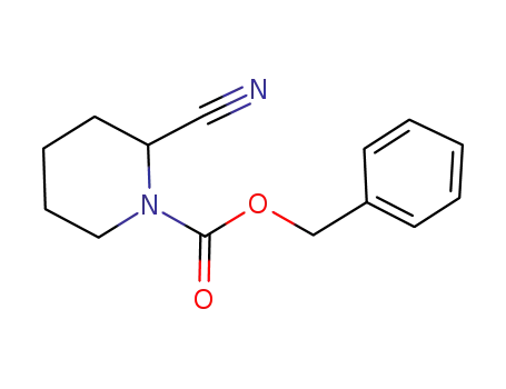 Molecular Structure of 1017788-63-4 (1-Cbz-2-cyanopiperidine)