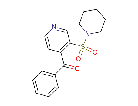 Molecular Structure of 88184-96-7 (Piperidine, 1-[(4-benzoyl-3-pyridinyl)sulfonyl]-)