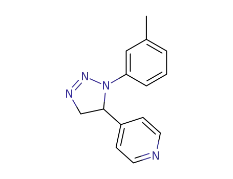 Pyridine, 4-[4,5-dihydro-1-(3-methylphenyl)-1H-1,2,3-triazol-5-yl]-