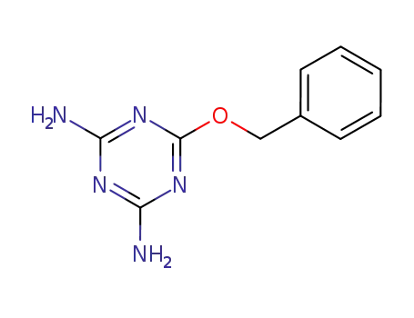 Molecular Structure of 30360-74-8 (6-(benzyloxy)-1,3,5-triazine-2,4-diamine)