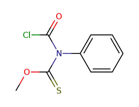 Carbamothioic  acid,  (chlorocarbonyl)phenyl-,  O-methyl  ester  (9CI)