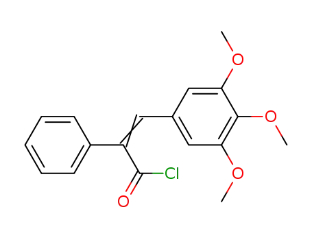 Molecular Structure of 138909-66-7 (Benzeneacetyl chloride, a-[(3,4,5-trimethoxyphenyl)methylene]-)