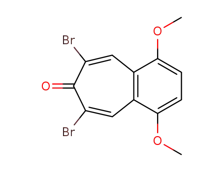 Molecular Structure of 156306-86-4 (6,8-dibromo-1,4-dimethoxybenzocyclohepten-7-one)