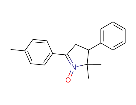 Molecular Structure of 116509-27-4 (2H-Pyrrole, 3,4-dihydro-2,2-dimethyl-5-(4-methylphenyl)-3-phenyl-,
1-oxide)