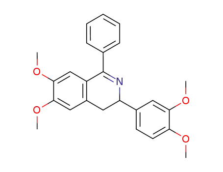 Isoquinoline,
3-(3,4-dimethoxyphenyl)-3,4-dihydro-6,7-dimethoxy-1-phenyl-