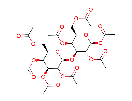 Molecular Structure of 102919-01-7 (1,2,4,6-tetra-O-acetyl-3-O-(2,3,4,6-tetra-O-acetyl-β-D-galactopyranosyl)-β-D-galactopyranose)