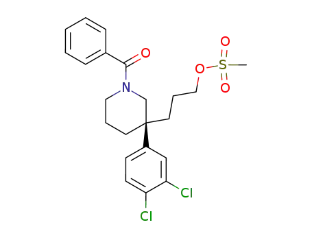 Methanone, [(3S)-3-(3,4-dichlorophenyl)-3-[3-[(Methylsulfonyl)oxy]propyl]-1-piperidinyl]phenyl-