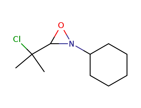 Molecular Structure of 144395-93-7 (Oxaziridine, 3-(1-chloro-1-methylethyl)-2-cyclohexyl-)