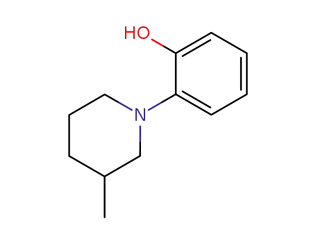 Molecular Structure of 78864-00-3 (1-(2-HYDROXYPHENYL)-3-METHYLPIPERIDINE)