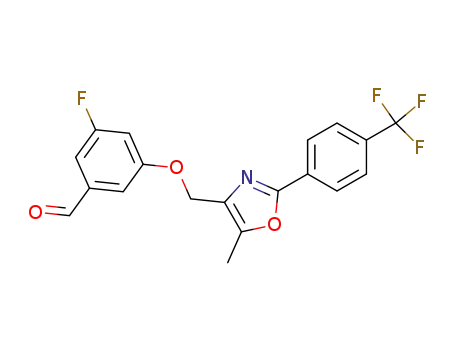 3-Fluoro-5-[5-methyl-2-(4-trifluoromethyl-phenyl)-oxazol-4-ylmethoxy]-benzaldehyde
