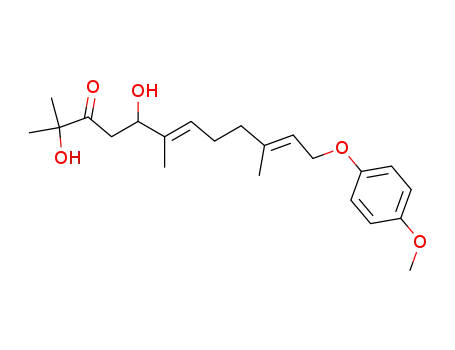 (6E,10E)-2,5-Dihydroxy-12-(4-methoxy-phenoxy)-2,6,10-trimethyl-dodeca-6,10-dien-3-one