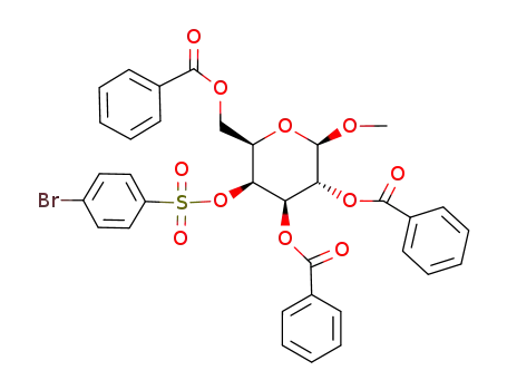 methyl 2,3,6-tri-O-benzoyl-4-O-(p-bromophenylsulfonyl)-β-D-galactopyranoside