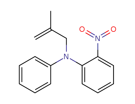 Molecular Structure of 181861-36-9 (N-(2-nitrophenyl)-N-(2-methylprop-2-enyl)aniline)