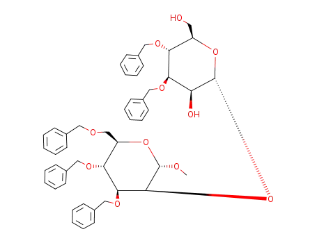 (2R,3S,4R,5R,6R)-4,5-Bis-benzyloxy-2-((2S,3S,4S,5R,6R)-4,5-bis-benzyloxy-6-benzyloxymethyl-2-methoxy-tetrahydro-pyran-3-yloxy)-6-hydroxymethyl-tetrahydro-pyran-3-ol