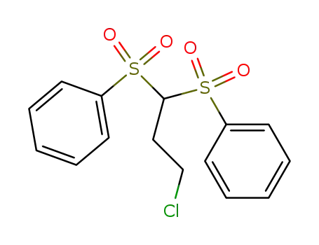 Molecular Structure of 89593-83-9 (Benzene, 1,1'-[(3-chloropropylidene)bis(sulfonyl)]bis-)