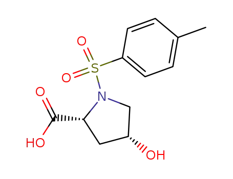 Molecular Structure of 132666-65-0 (cis-4-Hydroxy-N-tosyl-D-proline)
