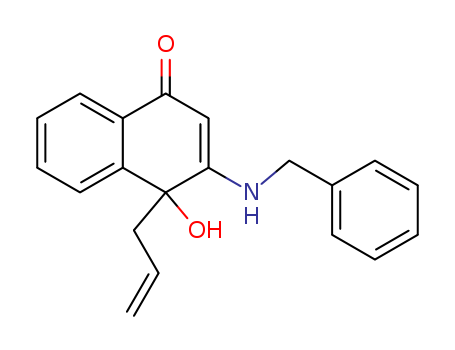 1(4H)-Naphthalenone,
4-hydroxy-3-[(phenylmethyl)amino]-4-(2-propenyl)-