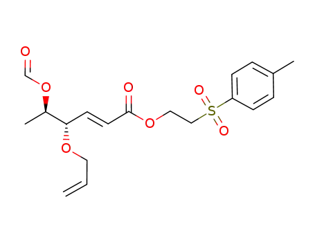 (E)-(4S,5R)-4-Allyloxy-5-formyloxy-hex-2-enoic acid 2-(toluene-4-sulfonyl)-ethyl ester