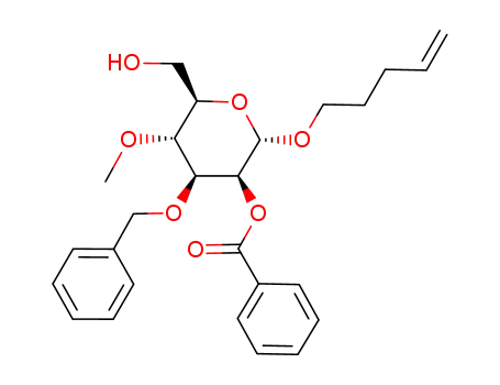 4-pentenyl 2-O-benzoyl-3-O-benzyl-4-O-methyl-α-D-mannopyranoside